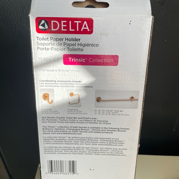 Delta Champagne Bronze Toilet Paper Holder - Picture 2 of 3